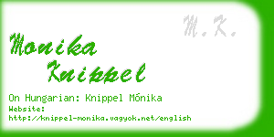 monika knippel business card