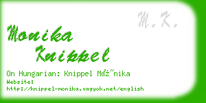 monika knippel business card